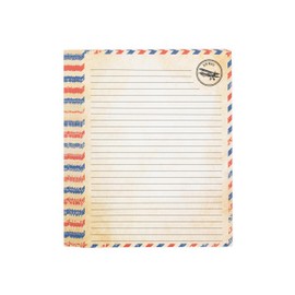 50 Pack Airmail Paper - Airmail Writing Paper - Blue Air mail Paper for Letter Writing, Invitations, Love Letters, Military Correspondence, Christmas letters, Vintage Letters - Size 8.5 x 11 inch