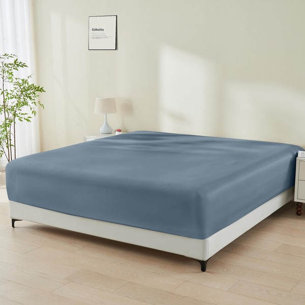 GOKOTTA GOKOTTA Queen Fitted Sheet Only - 16 inch Pocket,