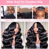 Wear and Go Glueless Wig Human Hair Pre Plucked Pre