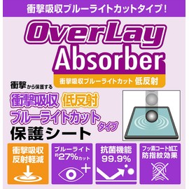 OverLay Absorber Miyabix Shock-Absorbing Low Reflective Gameboy Advance SP Anti-Bacterial Protective Film Anti-Fingerprint Bubble Proof Made in Japan