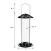 iBorn Metal Bird Feeder for Outside Hanging,Wild Bird Feeders for