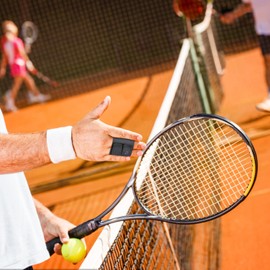 Mezeic Mezeic Finger Splint Finger Buddy Wraps Reusable Finger Support Sleeves, Adjustable Elastic Trigger Finger Splints Compression Straightening Mallet Finger Brace for Arthritis Pain, Sport Injuries - M