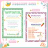 HOWAF Easter Egg Hunt, 10pcs Easter Egg Hunt Clues, Indoor