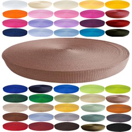 KBBB Webbing Strap Polypropylene 2 m or 5 m Long – 32 Colours Widths 20 mm 25 mm 30 mm 40 mm 50 mm