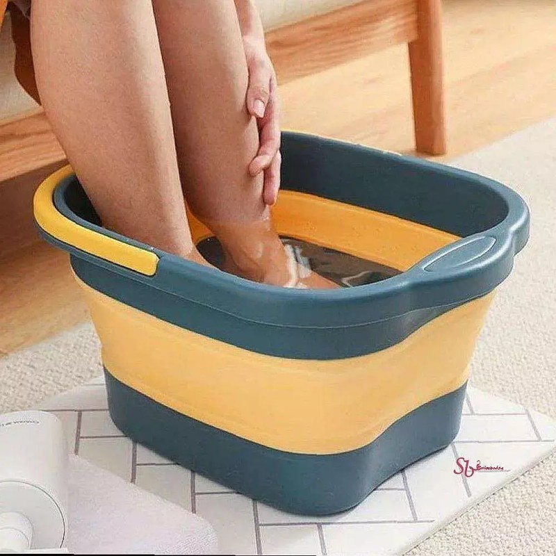 휴대용 접이식 발마사지 바구니 족욕통 대야cde245 Portable Folding Foot Massage