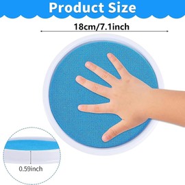 Rcbzzp Pack of 8 Finger Stamps, Ink Pad Children, Finger Stamp Usage for Finger Painting, DIY Stamp Cards, Scrapbooking, Gifts for Children (8 Colours)