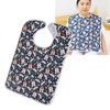 Eating Adults Bib Waterproof Reusable 3 Layers Washable Clothing Protector