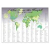 LDS Bookstore World Temple Map (23x17)