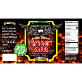 Croix Valley - All Natural and Gluten Free, Cran-B-Cue Sauce, 12 Ounce, (Pack of 1)