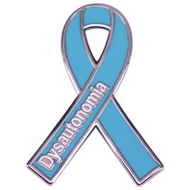 yangwenyuanBlue Ribbon Pin Autonomic Dysfunction Awareness Ribbon Enamel Pin Blue Ribbon Lapel Pin for Public Charity Campaign Fundraiser Gift Supplies Hope Brooch Enamel Jewelry Pins for Man or Women