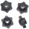 FDXGYH 12 Pcs M6 Threaded Star Knob Nuts Plastic Hexagon