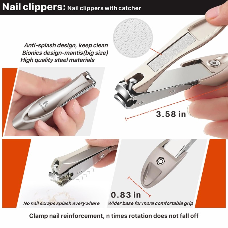 Toenail Clippers for Seniors Thick Toenails, Toe Nail Clippers Adult