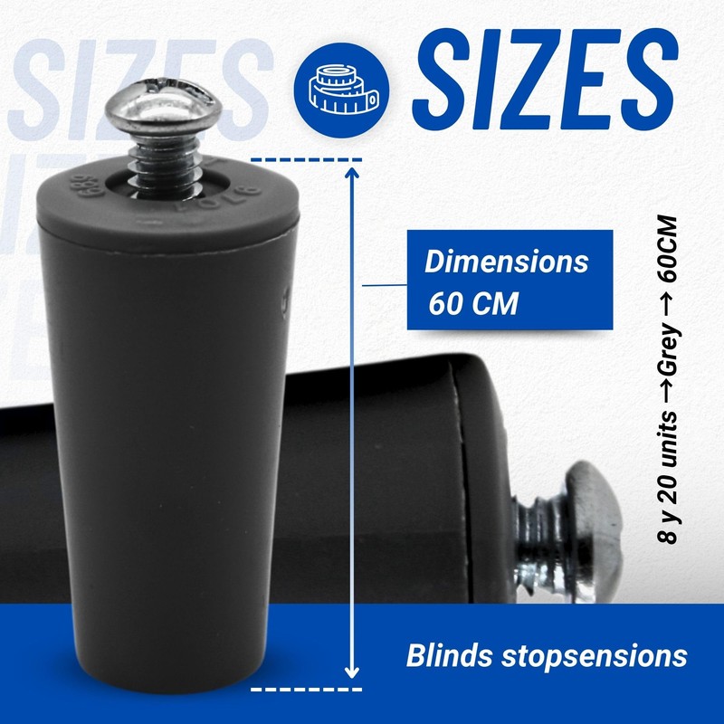 DOJA Barcelona Roller shutter stopper, pack of 8, blind stopper,