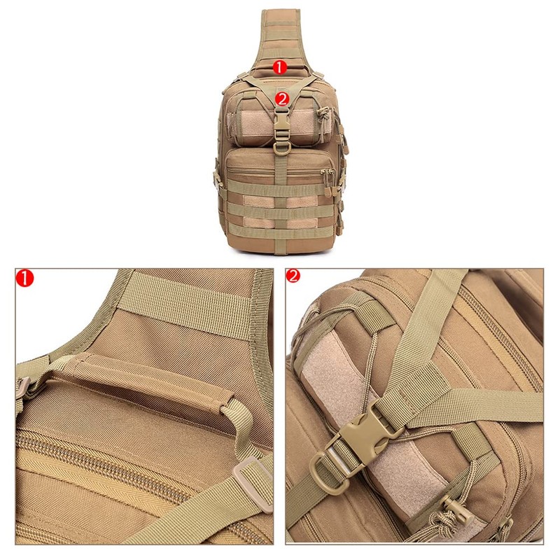 OUTLEYNY Men's Tactical Sling Bag Small Sling Backpack Military Rover