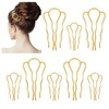 Hair Combs Metal 10 Pieces 2 Sizes Hair Comb 4