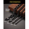 ChainsHouse Men Black Chain Hip Hop Punk Style Jewelry Ion-Plating