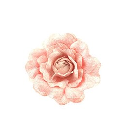 Zac's Alter Ego Vintage Style Velour Feel Rose Flower on Brooch Pin