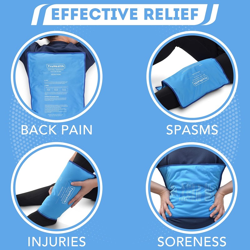 TruHealth Reusable Gel Ice Packs - Back & Hip Cold