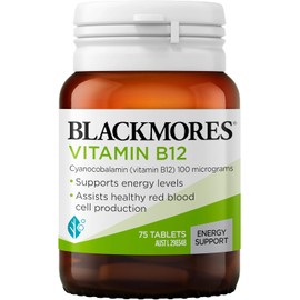 Blackmores Vitamin B12 | Supports Energy Levels & Assists in Healthy Red Blood Cells Production | 75 Tablets
