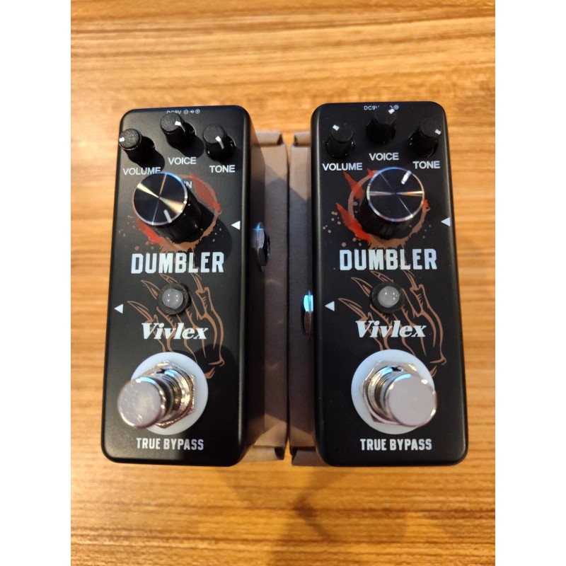 VIVLEX Guitar Pedal Mid Low Distortion Dumbler Effect Pedal True