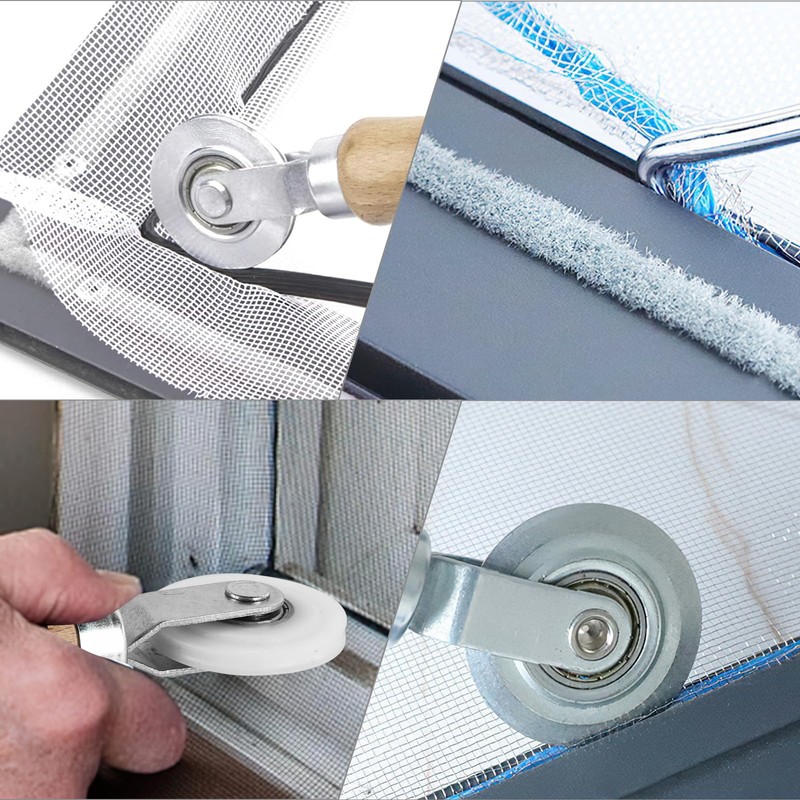 Window Spline Roller, 3 Pieces Nylon Rolling Tool, Screen Roll