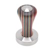 Colorful Wood Coffee Flat Tamper Stainless Steel Base Powder Hammer
