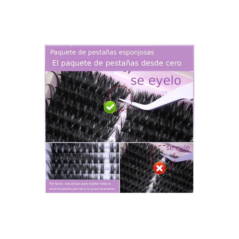 252PCS Pestañas