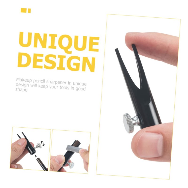 Mikinona 2pcs Eyeliner Sharpeners Dual-sided Makeup Pencil Sharpener for Eyebrow