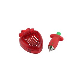 axentia Strawberry Set with Strainer and Cutter