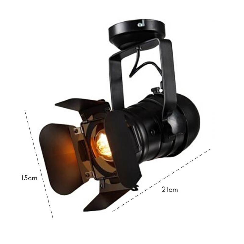 Modern Loft Retro Stretch Lamp Ceiling Light E27 PAR30 Bulb