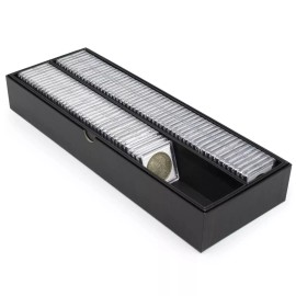 BCW Double Row 2x2 Coin Box Premium Coin Organizer for Collectors Coin Storage