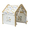 Wooden Kids Play Tent, Indoor Canvas Playhouse for Toddlers