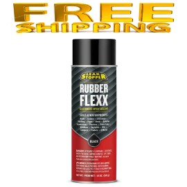 Black Jack Leak Stopper Rubber Flexx - 15oz Waterproof Repair & Sealant Spray, Black, 1 Pac