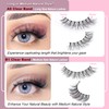 KSYOO Cat Eye Lashes Wispy Natural Look, D Curl 10-18mm