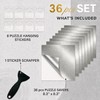 36 pcs Silver Square Puzzle Saver Sheets, Preserve & Frame