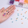 Pack of 1500 Colourful Beads, 15 Colours, Resin Glass Beads,