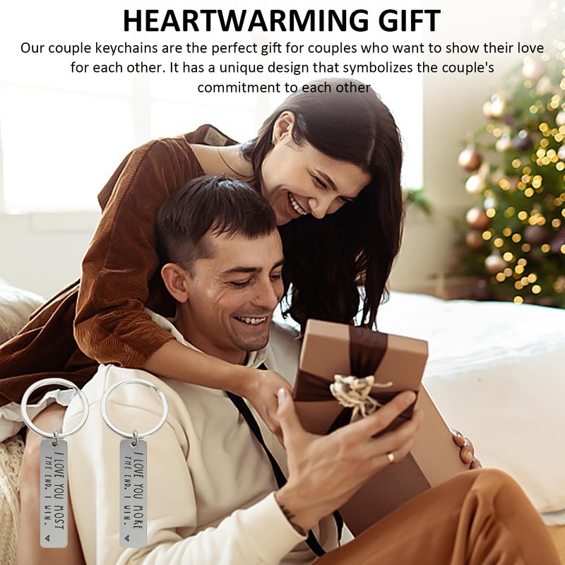 CYNOSURETECH 2 Keychains For Couples, With 2 Storage Bags, Driving