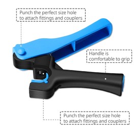 Hydrogarden 2-Piece Drip Irrigation Pipe Hole Punch Tool for 16/20 mm PE Pipe Hole Punch Open Professional Punching Tool Installation Tool