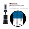 Honey Refractometer,V-Resourcing Hand Held Be'(Baume)/Brix/Water Refractometer for Honey Test,Tri-Scale (Baume:38-43°;Brix:58-92%;Water:12-27%)
