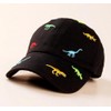 J.B.things Cap, Kids, Boys, Girls, Unisex, Soft, Colorful Dinosaur, Black