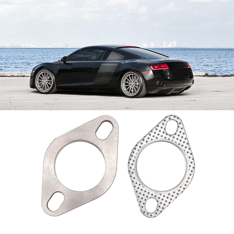 2 Bolts 2in Exhaust Flange Connection Kit Stainless Steel for