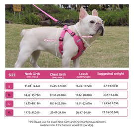 UNA MASCOTA Pechera Arnés Ajustable Triangulo Perros Raza Chica Mediana (Rojo, M)