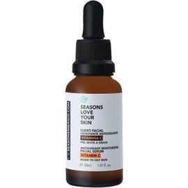Seasons love your skin suero facial con vitamina C 30 ml I hidratante antioxidante I para piel mixta a grasa Iunifica tono de piel