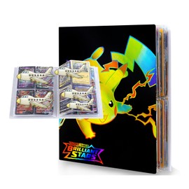 Card Scrapbook, Trading Cards Booklets 4 Pockets, Card Folder Card Book, 30 Pages Can Hold 240 Cards (A-05)