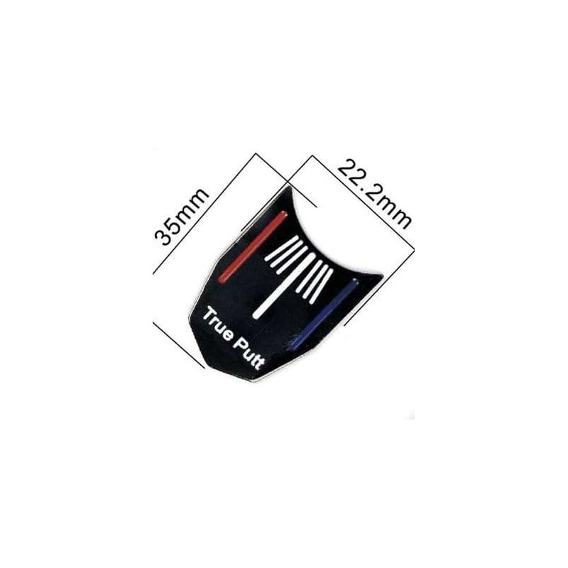 True Putt Golf Ball marker with golf alignment lines. Golf