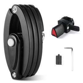 OneGas Compact Folding Bike Lock, 4-Digit Anti Theft Combination Bicycle Lock,2.8 FT(85CM) Strong Bicycle Locks, Security Level 6 Heavy Duty Bike Foldable Lock,Bicycle Chain Lock with Bracket