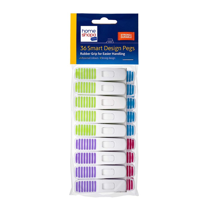 Homeshopa Clothes Pegs, 36 Pack Smart Design Clothes Pegs for