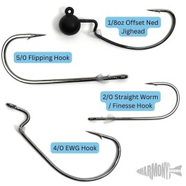 Harmony Fishing – Flex Keepers (50 Pack) – Bait Keepers for Bass Fishing Hooks