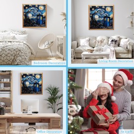 MAXBYE Diamond Painting Kits for Adult Beginners, Mysterious Starry Sky Diamond Art Set, DIY 5D Full Diamond Art Cosmic Exploration Series for Home Wall Decoration 12x12in