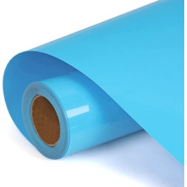 HEINAROMAN Plotter Film Textile 30.5 cm x 152 cm Flex Film Plotter Textile for Silhouette Cameo, Used in DIY T-Shirt Clothes and Other Fabrics, Easy to Cut and Weave (Sky Blue)